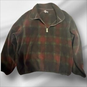 Lands End 1/4 fleece pullover size XL